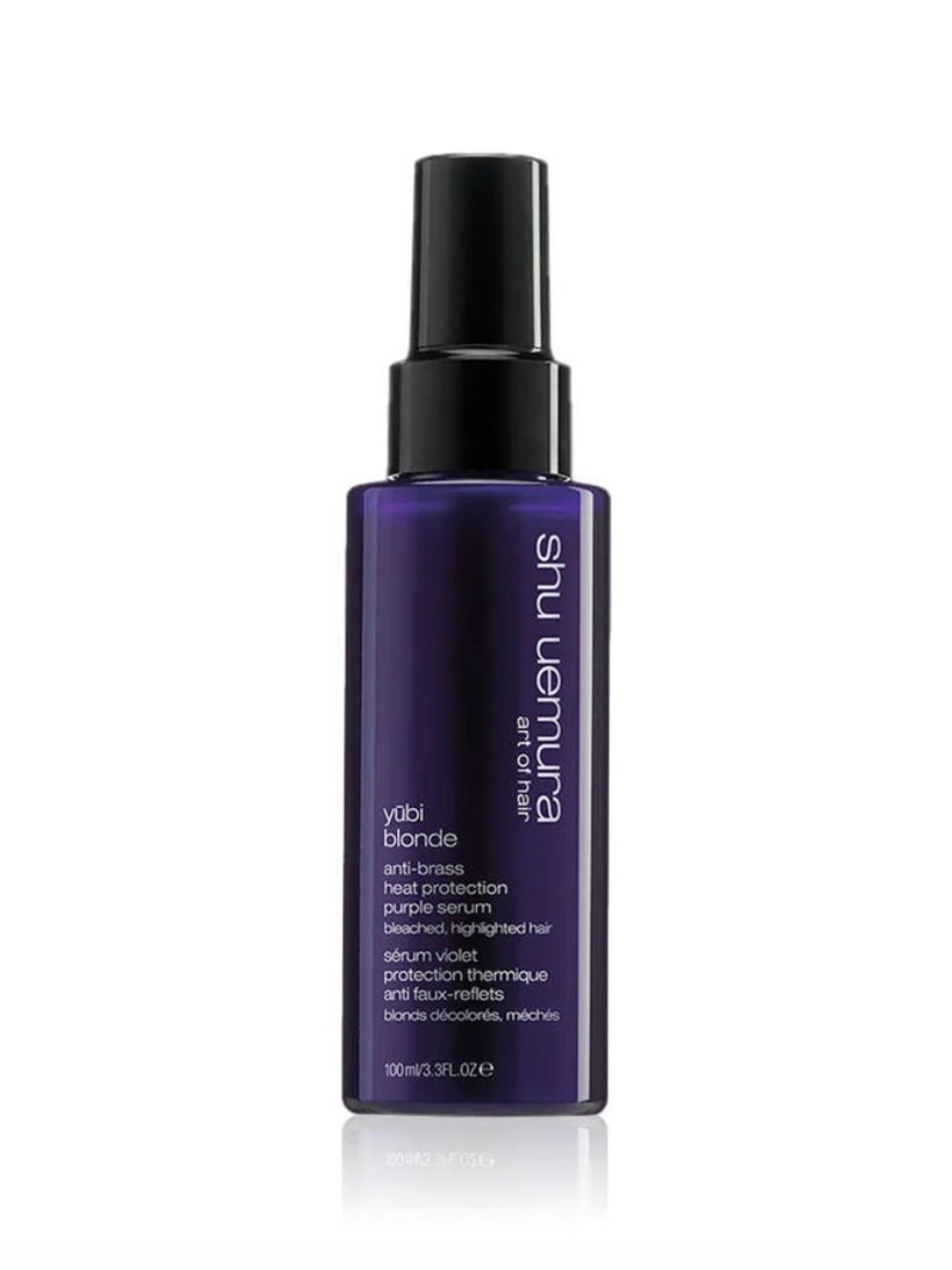 SHU UEMURA Yubi Blonde Anti-Brass Purple Heat Protecting Hair Serum NEW 3.3 oz